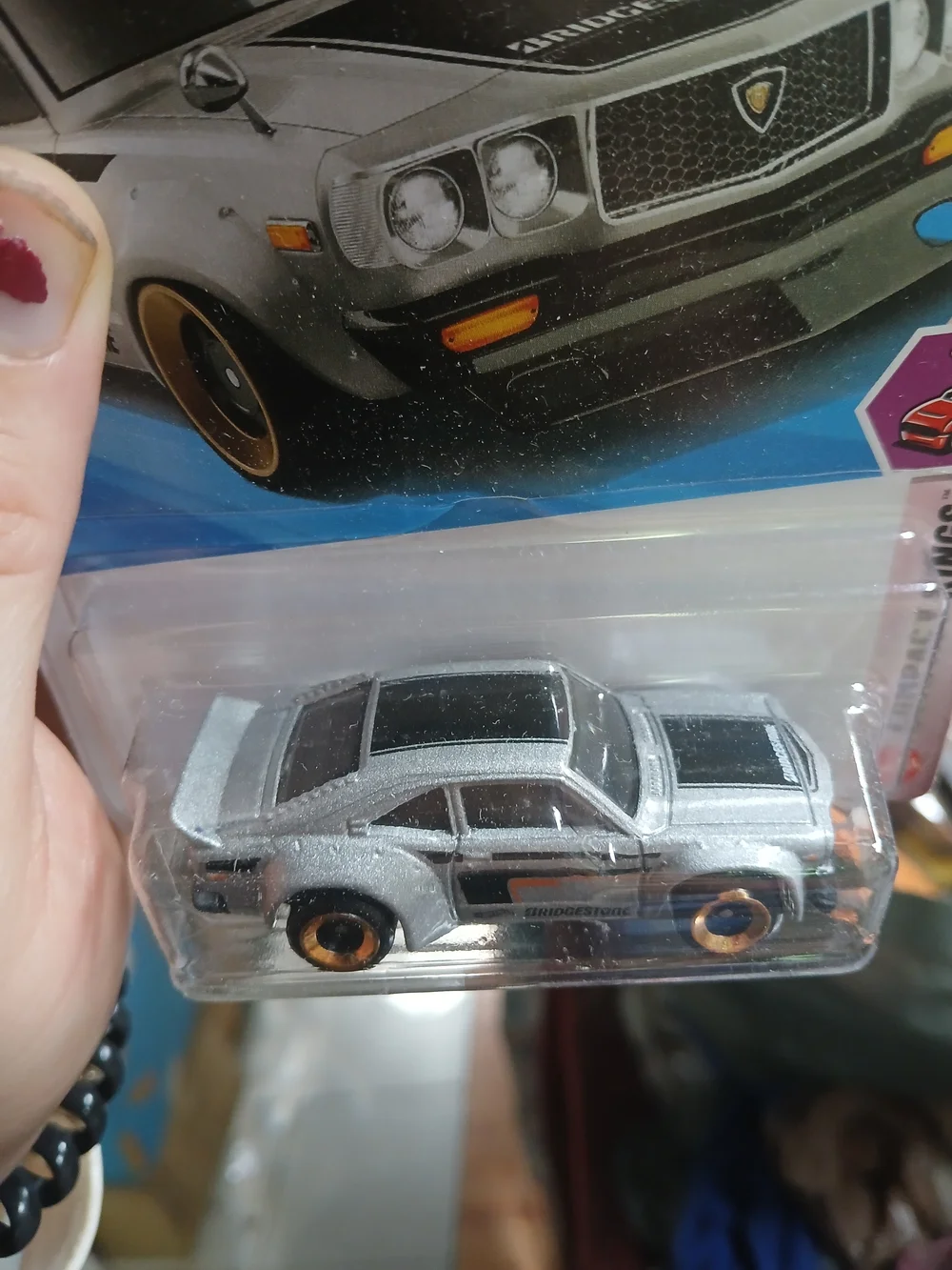 silver Hot Wheels Mazda RX-3 from the HW Compact Kings series